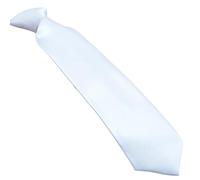 HUAJINGKEJI Cravate blanche unie pour hommes, femmes, enfants, graffitis pour décoration de fête des pères, cravate réglable à fermeture éclair, cravate enfant, Size reference picture