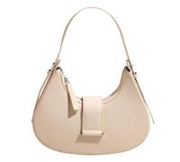 HUAJINGKEJI Demi sac à main tendance rétro automne hiver aisselle poignée supérieure cuir PU aisselles femmes moitié mode aisselle rétro sac à main et sac à main, blanc, One Size