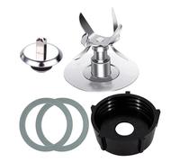 HUAJINGKEJI Ensemble de rechange pour mixeur - Tête de coupe à 4 points et joint d'étanchéité - Base de tasse adaptée pour une utilisation efficace