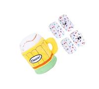 HUAJINGKEJI Jouet interactif pour animal de compagnie avec fonction cache-cache et son bruissant pour stimuler l'esprit sûr, résistant à la mastication, facile à nettoyer, design amusant