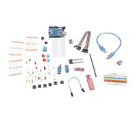 HUAJINGKEJI Kit d'apprentissage pour UNO version améliorée avec moteur pas à pas, bloc d'alimentation pour platine d'expérience, boîte à souder, petits kits pour