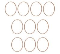 HUAJINGKEJI Lot de 10 anneaux ronds en bois pour décoration de mariage