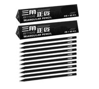 HUAJINGKEJI Lot de 20 crayons triangulaires 2B pour dessin, écriture, fournitures scolaires pour tests et