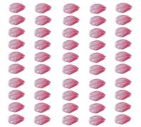 HUAJINGKEJI Lot de 50 pétales en verre - 12 x 20 mm - Perles en verre faites à la main - Accessoires pour épingles à cheveux et bijoux