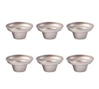 HUAJINGKEJI Lot de 6 moules à gâteau créatifs pour la cuisine, les champignons dorés, les gâteaux, les brownies,