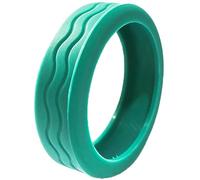 HUAJINGKEJI Lot de 8 housses de roue en caoutchouc silencieuses pour bagages de couleur unie réduisant le bruit, installation facile, Vert, As shown in the picture (error 1-2cm)