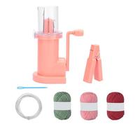 HUAJINGKEJI Machine à tricoter à la main - Bobines à main portables - Ensemble d'outils de fil multicolore