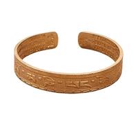 HUAJINGKEJI Mantra bouddhiste tibétain en cuivre peint à la main avec six mots sacrés réglables et ouvrables pour la protection, taille unique, Comme décrit