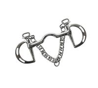 HUAJINGKEJI Mors de cheval de qualité compétition équipés de silicone absorbant les chocs, idéal pour des commandes précises lors d'événements pour les compétitions