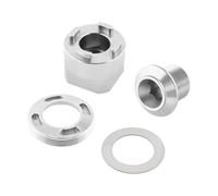 HUAJINGKEJI Outil d'installation de couvercle de manivelle en alliage d'aluminium pour réparation de vélo - Outil de réglage du capuchon d'extracteur de manivelles de vélo