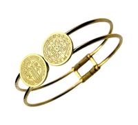 HUAJINGKEJI Pendentif rond symbolique inspiré confortable fabriqué en matériaux métalliques cadeau religieux, taille unique, Comme décrit