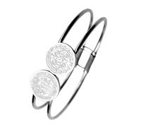 HUAJINGKEJI Pendentif rond symbolique inspiré confortable fabriqué en matériaux métalliques cadeau religieux, taille unique, Comme décrit