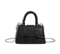 HUAJINGKEJI Petit sac à bandoulière élégant pour femme, sac à bandoulière en polyuréthane, sac à main pratique et élégant pour diverses occasions, sac spacieux, Noir , One Size