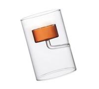 HUAJINGKEJI Porte-bougie cylindrique en verre résistant au vent, élégant pour fête de mariage, décoration de table, accessoires de centre de table, support en verre pour arrangements floraux
