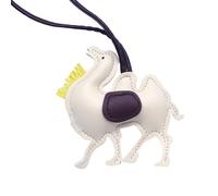 HUAJINGKEJI Porte-clés artistique animal du désert en cuir PU - Porte-clés minimaliste pour sac à dos de voyage - Cadeau attentionné - Souvenir culturel, F, taille unique