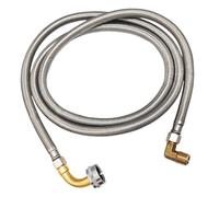 HUAJINGKEJI Raccord de lave-vaisselle en acier inoxydable 304 tressé étanche Installation facile Convient pour 1,9 cm