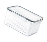 HUAJINGKEJI Récipient empilable compact avec panier amovible et couvercles hermétiques pour une protection optimale des aliments avec panier de vidange