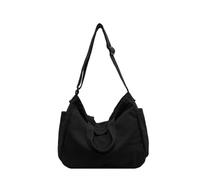 HUAJINGKEJI Sac à bandoulière japonais en toile pour femmes et hommes vintage, Noir , As shown in the picture (error 1-3cm)