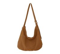 HUAJINGKEJI Sac à bandoulière vintage décontracté et tendance de grande capacité pour étudiant, marron, As shown in the picture (error 1-3cm)