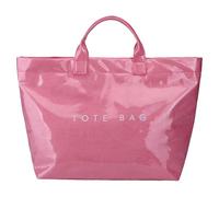 HUAJINGKEJI Sac à main en PVC de grande capacité avec poignée supérieure pour femme avec imprimé lettres élégantes pour le bureau, rose, As shown in the picture (error 1-3cm)