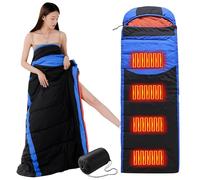 HUAJINGKEJI Sac de couchage électrique chauffant à 3 étapes - Équipement d'exploration en nature sauvage - Literie chaude pour la randonnée, les voyages, isolé par USB