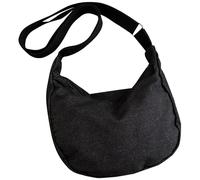 HUAJINGKEJI Sac de raviolis pour femme - Grande capacité - Sac à bandoulière décontracté en toile - Sac de messagers pour shopping et rendez-vous, Noir , As shown in the picture (error 1-3cm)