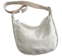 HUAJINGKEJI Sac de raviolis pour femme - Grande capacité - Sac à bandoulière décontracté en toile - Sac de messagers pour shopping et rendez-vous, blanc, As shown in the picture (error 1-3cm)