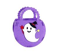 HUAJINGKEJI Sac en forme de citrouille d'Halloween pour enfants, sacs à bonbons portables, organisateurs de seau de rangement pour décorations d'Halloween, Image de référence des couleurs, Size