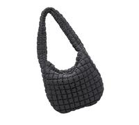 HUAJINGKEJI Sacs à la mode, sac matelassé matelassé pour femmes, grand sac à bandoulière en coton, sacs fourre-tout sous les aisselles, sac léger rembourré, sacoche décontractée, gris, Size reference