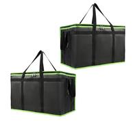 HUAJINGKEJI Sacs alimentaires isothermes pliants de grande capacité de stockage thermique étanche pour camping, pique-nique, événement, sac isotherme non tissé réutilisable