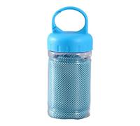 HUAJINGKEJI Serviette rafraîchissante de 30 x 99 cm, séchage rapide, serviette de sudation respirante avec bouteille pour gym, entraînement, course, randonnée, camping, natation, exercice de