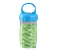 HUAJINGKEJI Serviette rafraîchissante de 30 x 99 cm, séchage rapide, serviette de sudation respirante avec bouteille pour gym, entraînement, course, randonnée, camping, natation, exercice de