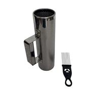 HUAJINGKEJI Shaker en métal Guiro Instrument Shaker Guiro Shaker avec grattoir Instrument de musique rond cylindre latin