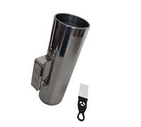 HUAJINGKEJI Shaker en métal Guiro Instrument Shaker Guiro Shaker avec grattoir Instrument de musique rond cylindre latin