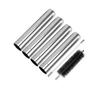 HUAJINGKEJI Tuyau de poêle à bois portable avec design coupe-vent facile à assembler pour tentes d'extérieur, équipement de camping, cheminée, poêle