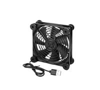 HUAJINGKEJI Ventilateur USB efficace de 120 mm avec support pour routeurs, serveurs de réseau, projets et solution de refroidissement pour ordinateur portable alimenté par USB