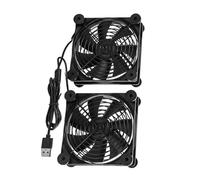 HUAJINGKEJI Ventilateur USB efficace de 120 mm avec support pour routeurs, serveurs de réseau, projets et solution de refroidissement pour ordinateur portable alimenté par USB