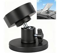 HUAJUN Adaptateur de support magnétique pour Starlink Mini, angle réglable, base magnétique, trou fileté 1/4"-20, pas besoin de percer un support de toit RV/toit/bateau