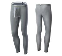 Huakunda Pantalon de compression pour homme, long, legging, pantalon de course, respirant, sous-vêtement fonctionnel, collant double poche, sous-vêtement éléphant, gris, XL