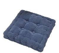 HUALEMEI Carré Épaissir Coussin De Siège,Super Doux Confort Coussins De Chaise à Manger Canapé Coussin pour Le Soulagement De La Pression Coussin De Sol-Gris Bleu 38x38x8cm(15x15x3inch)