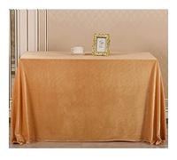 HUALEMEI Couleur Solide Velours d'or Rectangulaire Nappe,Épaissir Rides-résistant Tissu De Table,Lavable Poids Lourd Table Couverture-T 160x250cm(63x98inch)
