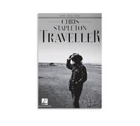 Hualishup Poster de Chris Stapleton Music vintage sur toile pour décoration murale de chambre à coucher (30 x 45 cm)