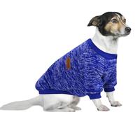 HuaLiSiJi 4XL Pull pour Chien Pull Chihuahua Pull Polaire Chien Sweat Shirt Chien, Vetement Chien Élasticité Douceur Confort et Chaleur pour Chiot Petit Moyen Grand Chie (Bleu Foncé, 4XL)