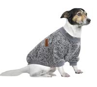 HuaLiSiJi 5XL Pull Polaire Grand Chien Pull Chaud et Léger, Texture Douce, élastique Facile à Porter, Couleurs Vives (Gris, 5XL)
