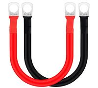 HuaLiSiJi Cable Batterie avec Cosse Cable Onduleur Batterie 12V 24V Câble D'onduleur de Batterie 16mm² 5AWG SC25-8 pour Voiture, Camion, Solaire, Bateau, Moto 50cm