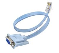 HuaLiSiJi Câble Console DB9 vers RJ45 9 broches DB9 Femelle vers RJ45 Ethernet Compatible Routeurs et Commutateurs Cisco (1.5 m)