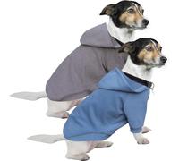HuaLiSiJi Chien Sweat Chien Grande Pull Cien Grande Taille, Chaud et Léger, Le Tissu Est St Super Doux, Elastique Facile à Porter, Couleurs Vive (XXL, Gris+Bleu Brume)