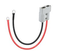 HuaLiSiJi Connecteur Anderson 50A 600V Connecteur de Batterie avec Joint Torique 10AWG Connecteur Batterie Anderson pour Voitures, Camping cars, Remorques, Chariot Élévateur, Treuils (0.3m)