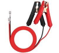 HuaLiSiJi Pince Batterie 12V 24V Pince Voiture Batterie Cable 14AWG 30A, Câble Batterie avec Cosse Electrique Plate 6.3 mm (1m)