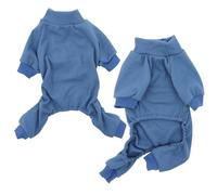 HuaLiSiJi Pyjama Chien Petite Taille,Pyjama Animaux Chien Léger Confortable,Extensible et Coquet, Facile à Mettre et à Enlever Convient Aux Chiens de Petite et Moyenne Taille (Bleu Brume, L)
